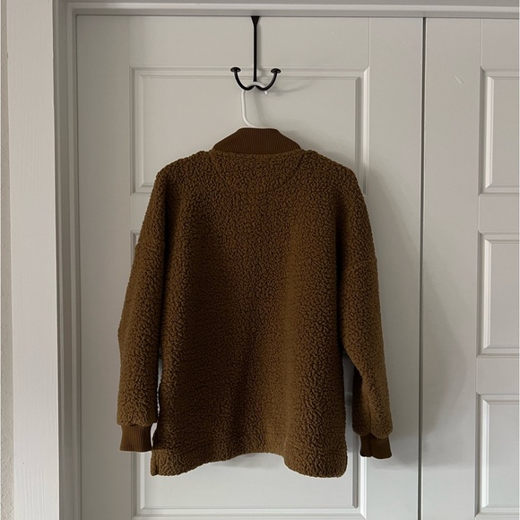 Aerie Dream Sherpa Quarter Zip Sweatshirt - Picture 6 of 7